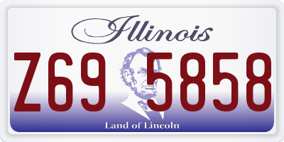IL license plate Z695858