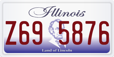 IL license plate Z695876