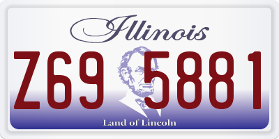 IL license plate Z695881