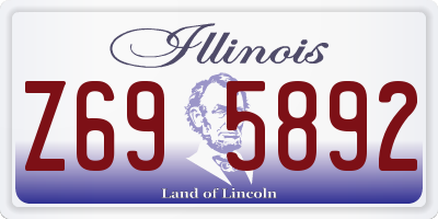 IL license plate Z695892