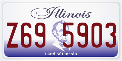 IL license plate Z695903