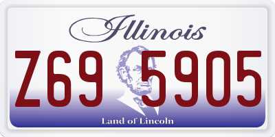 IL license plate Z695905