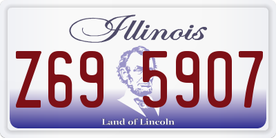 IL license plate Z695907