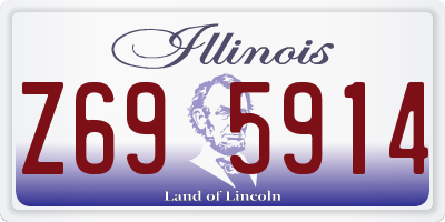 IL license plate Z695914