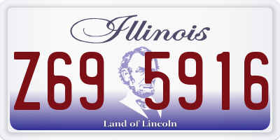 IL license plate Z695916
