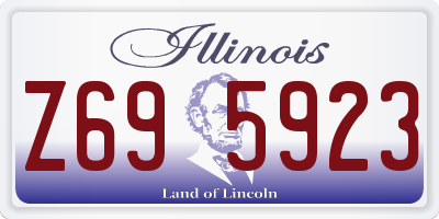 IL license plate Z695923