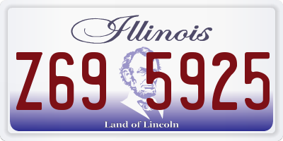 IL license plate Z695925