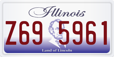 IL license plate Z695961