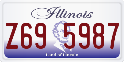IL license plate Z695987