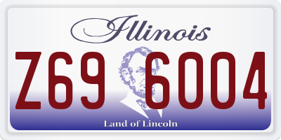 IL license plate Z696004