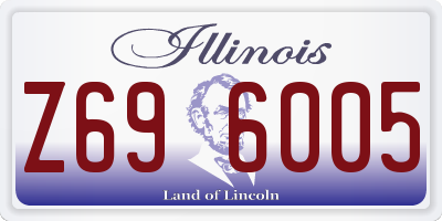 IL license plate Z696005
