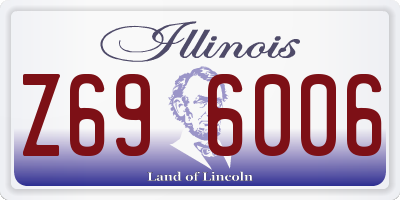 IL license plate Z696006