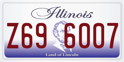 IL license plate Z696007