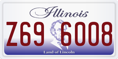 IL license plate Z696008