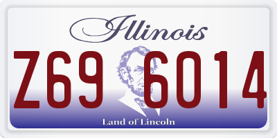 IL license plate Z696014