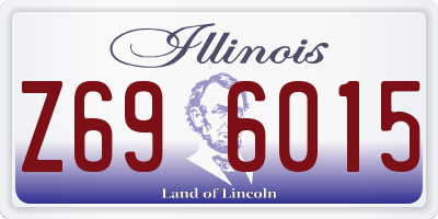 IL license plate Z696015