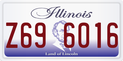 IL license plate Z696016