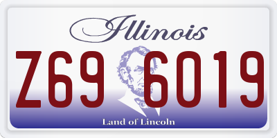 IL license plate Z696019