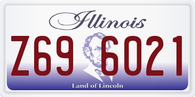 IL license plate Z696021