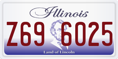 IL license plate Z696025