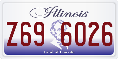 IL license plate Z696026