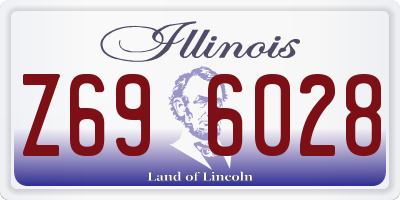 IL license plate Z696028