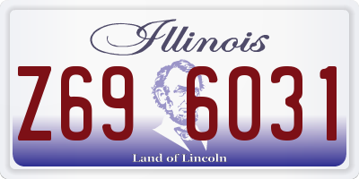 IL license plate Z696031