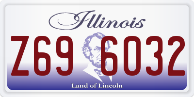 IL license plate Z696032