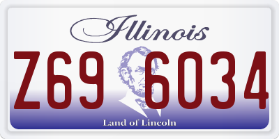 IL license plate Z696034