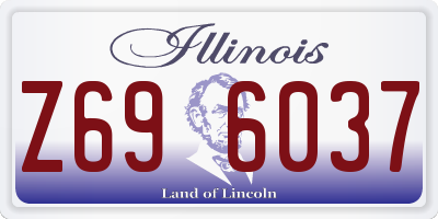 IL license plate Z696037