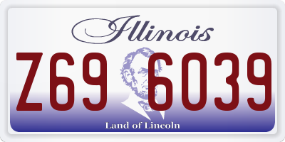 IL license plate Z696039