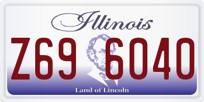 IL license plate Z696040