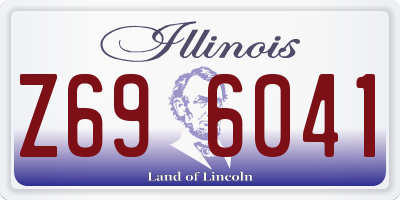 IL license plate Z696041