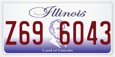 IL license plate Z696043