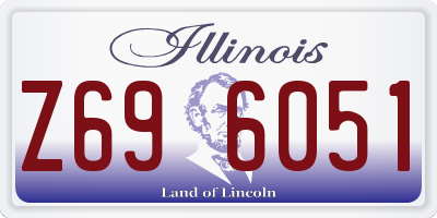 IL license plate Z696051
