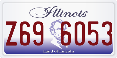 IL license plate Z696053