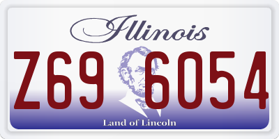 IL license plate Z696054