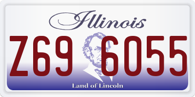 IL license plate Z696055