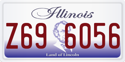 IL license plate Z696056