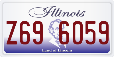 IL license plate Z696059