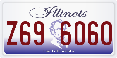 IL license plate Z696060