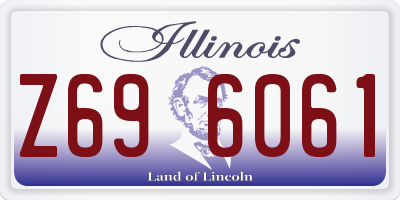 IL license plate Z696061