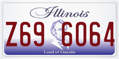 IL license plate Z696064