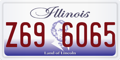 IL license plate Z696065
