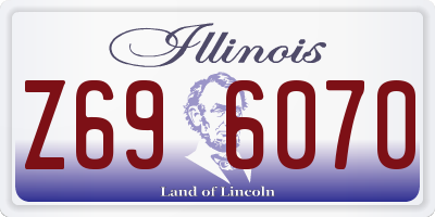 IL license plate Z696070