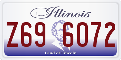 IL license plate Z696072