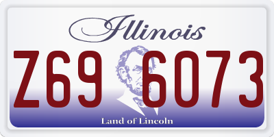 IL license plate Z696073