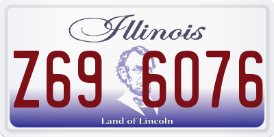 IL license plate Z696076
