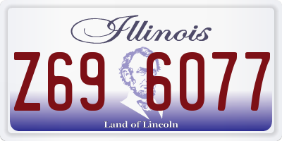 IL license plate Z696077