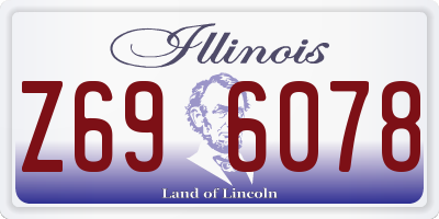 IL license plate Z696078
